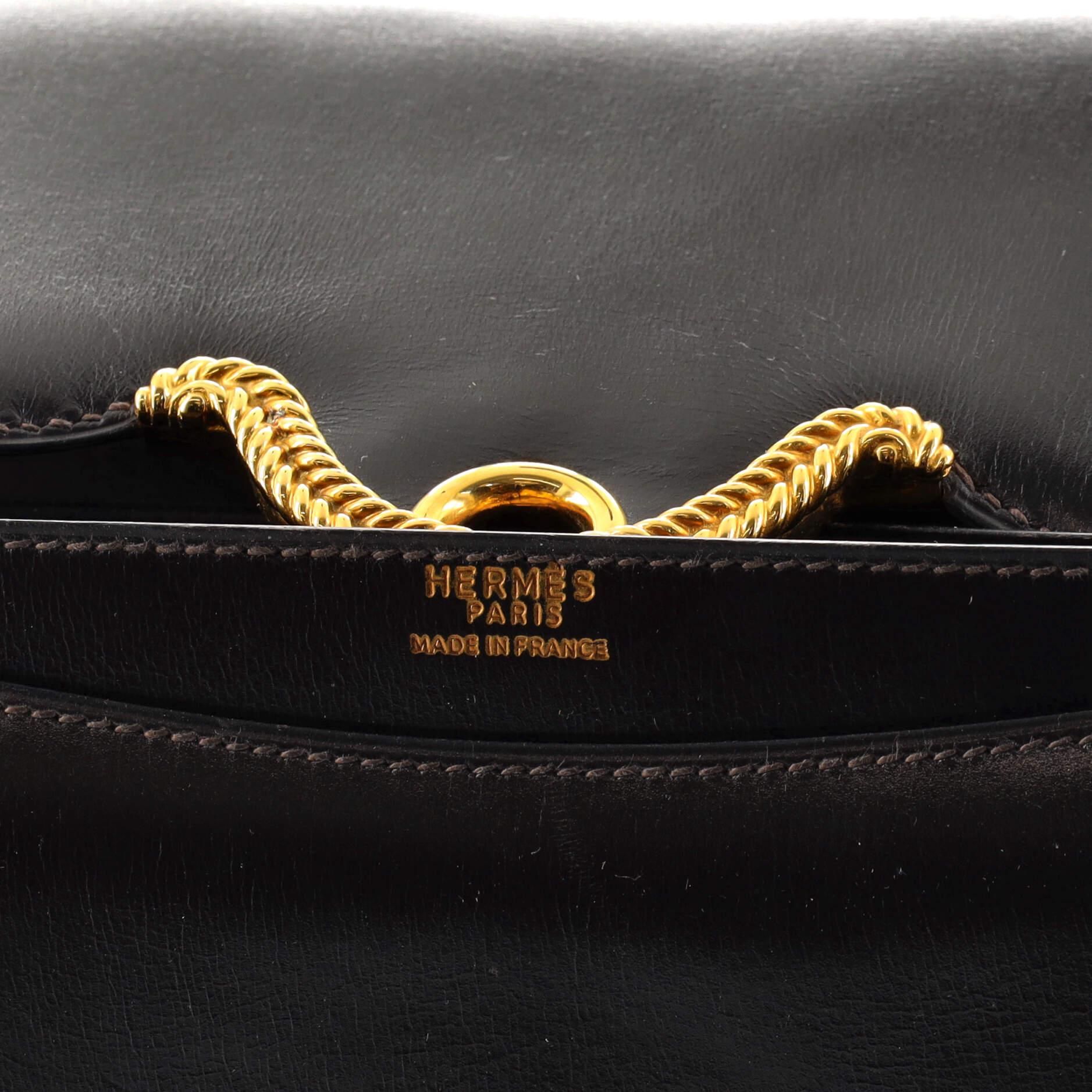 Hermes Vintage Sac Vasco Top Handle Bag Box Calf 2