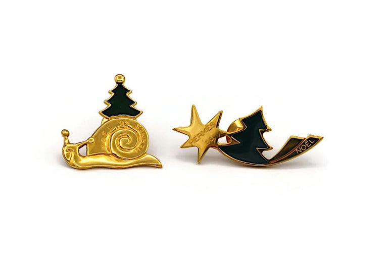 Broche Vintage Hermès De Noël - Occasion - Pièce De Collection Rare