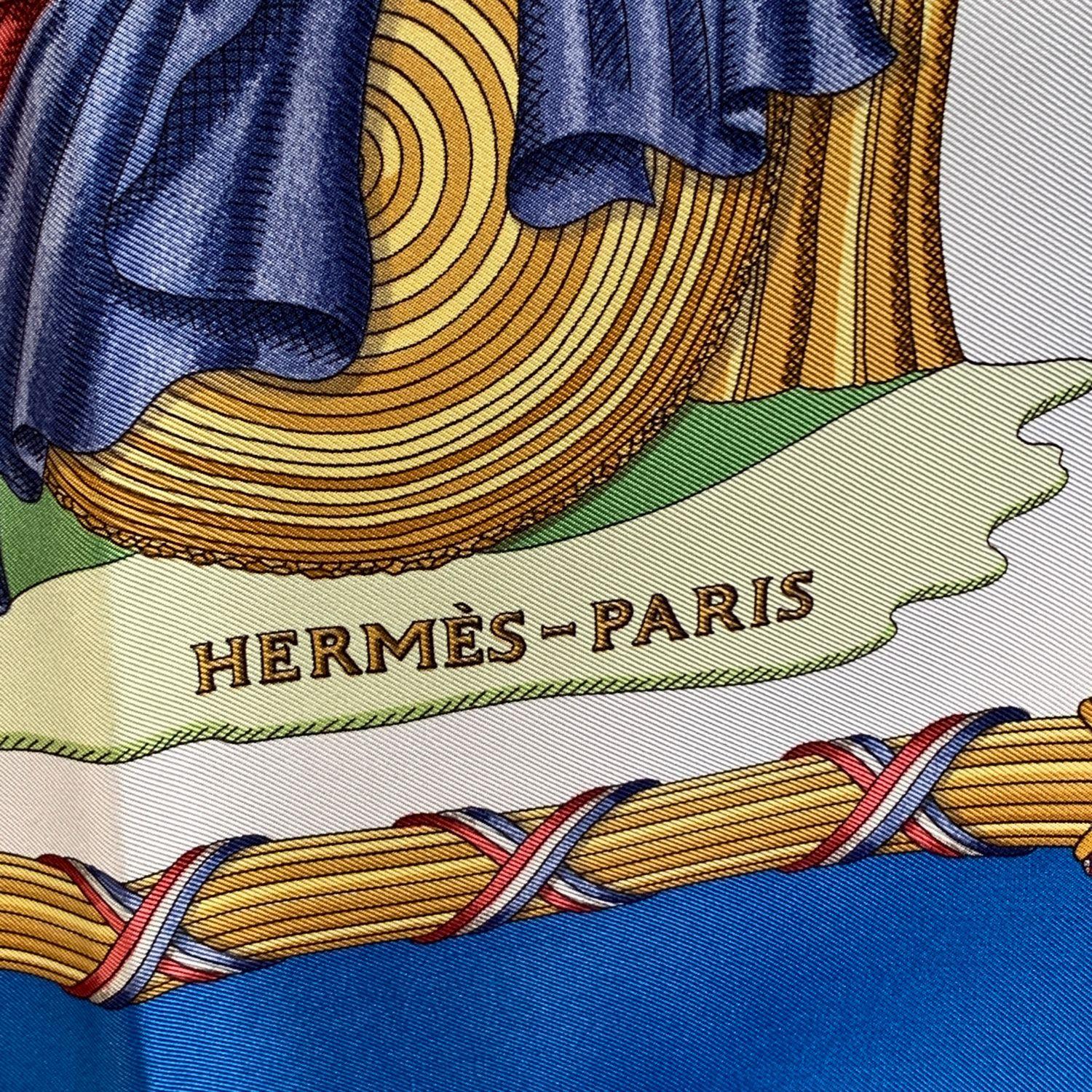 Hermes Vintage Silk 1789 Commemorative Scarf by Metz 1