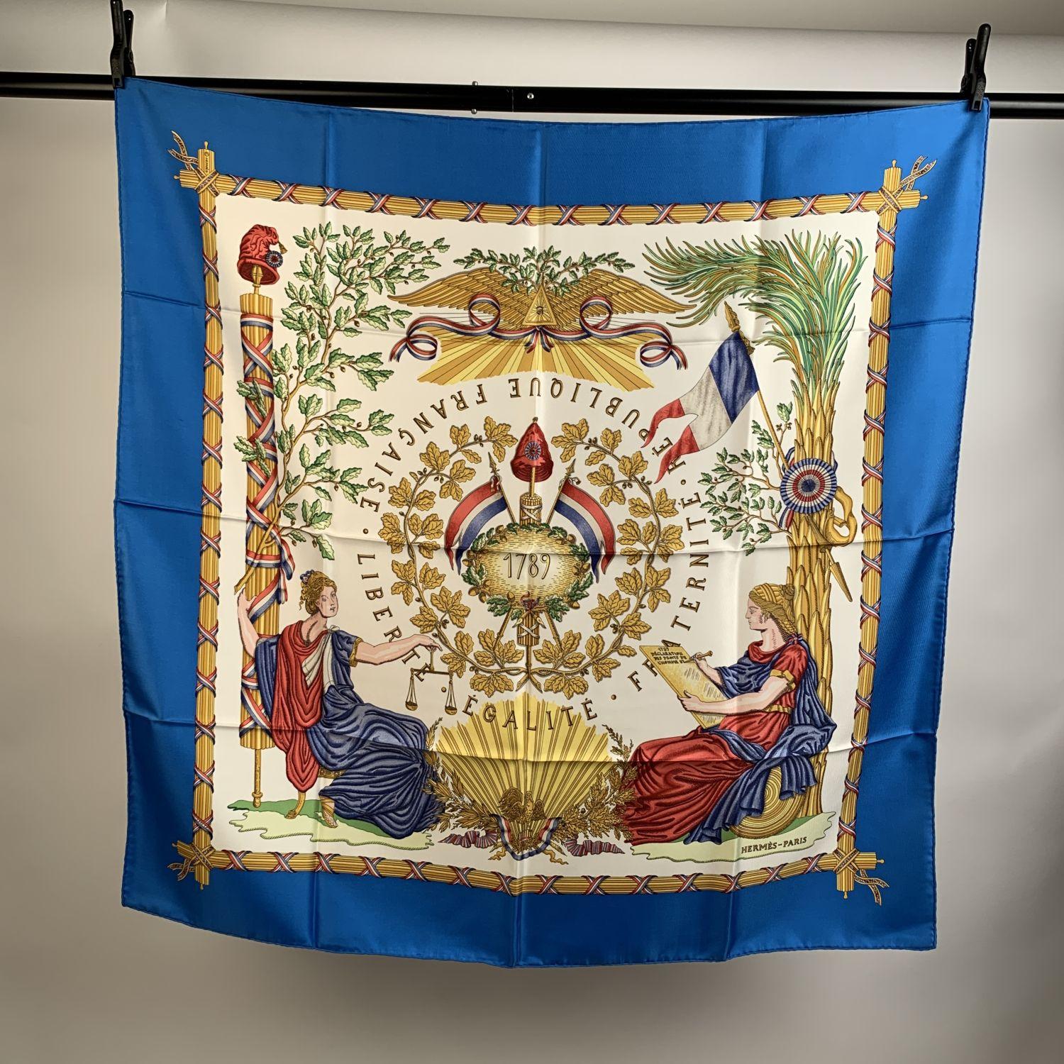 Hermes Vintage Silk 1789 Commemorative Scarf by Metz 2