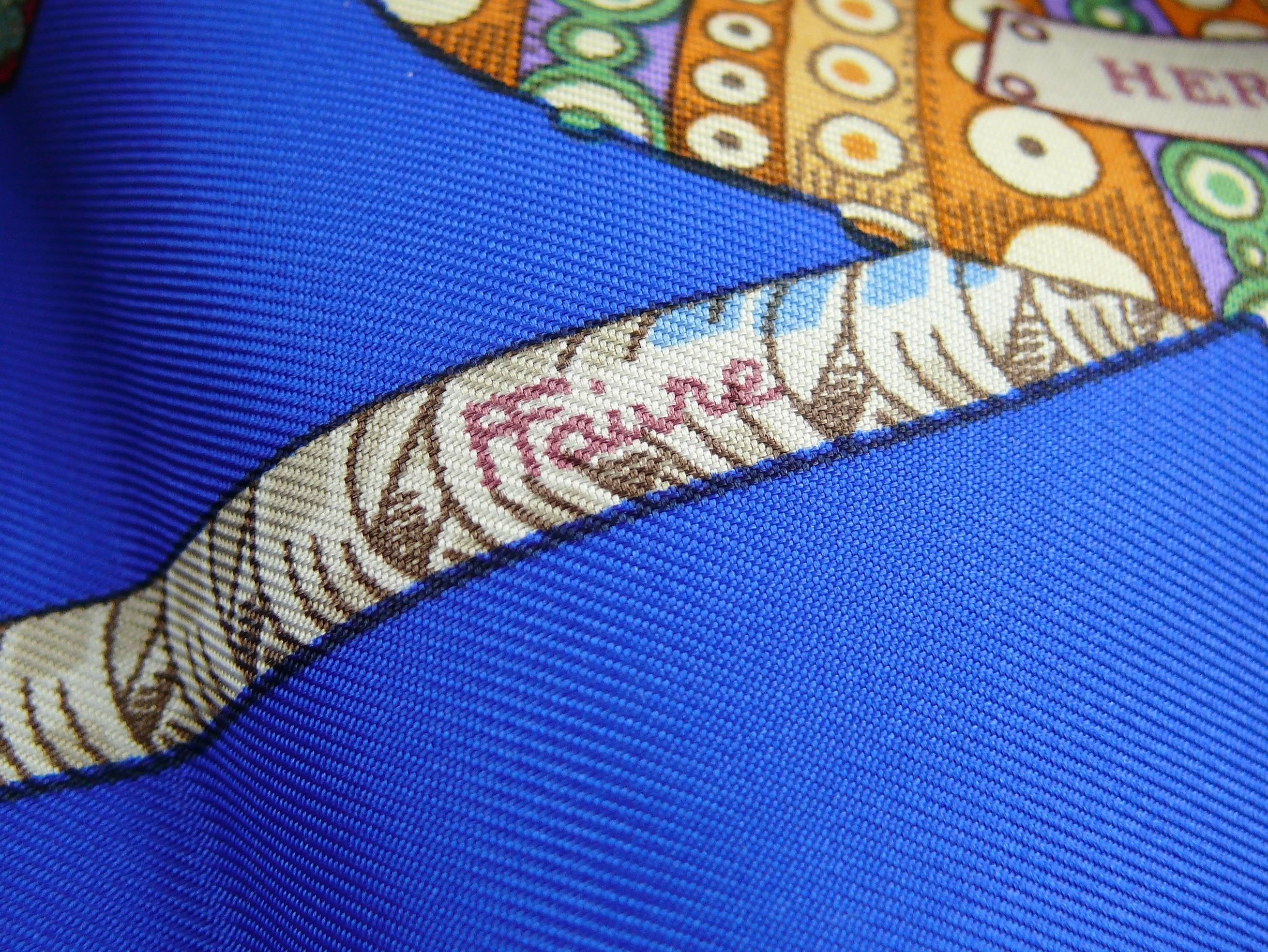 Hermes Vintage Silk Carre Scarf 
