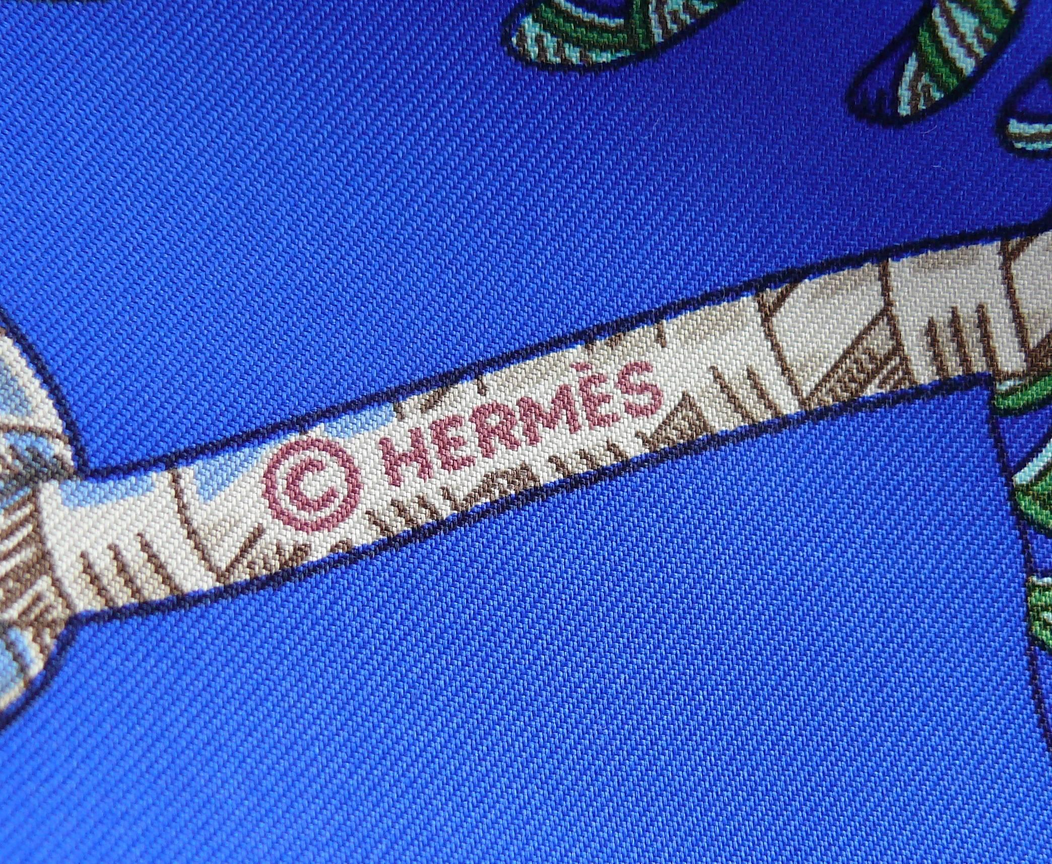 Hermes Vintage Silk Carre Scarf 