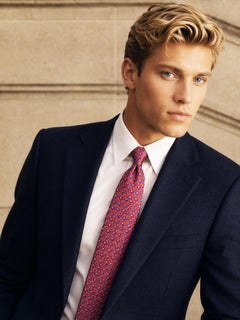 Hermès Vintage Silk Necktie 90s Colorful Rope Print Luxury Accessory