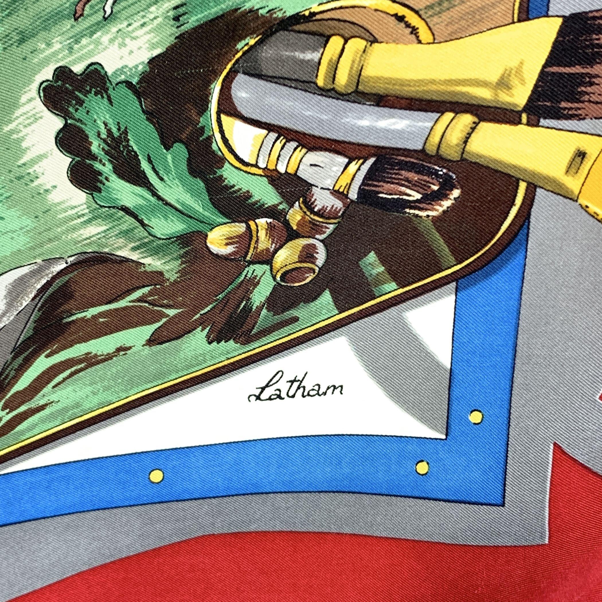 Women's Hermes Vintage Silk Scarf 1992 Memoires D'Hermes Cathy Latham For Sale