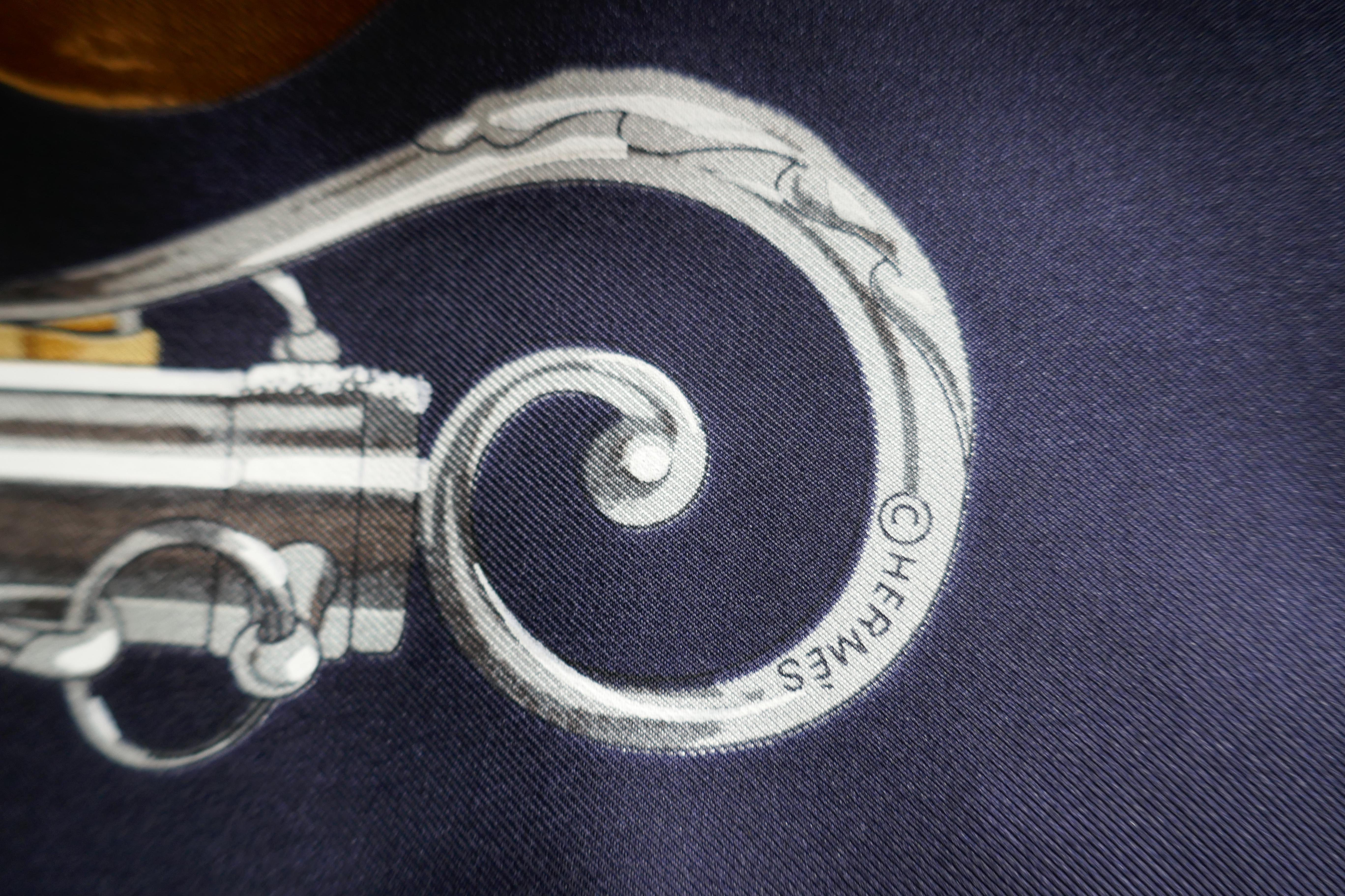 Hermes Vintage Silk Scarf “Attelage en Arbalete