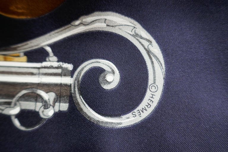  Hermes Vintage Silk Scarf “Attelage en Arbalete