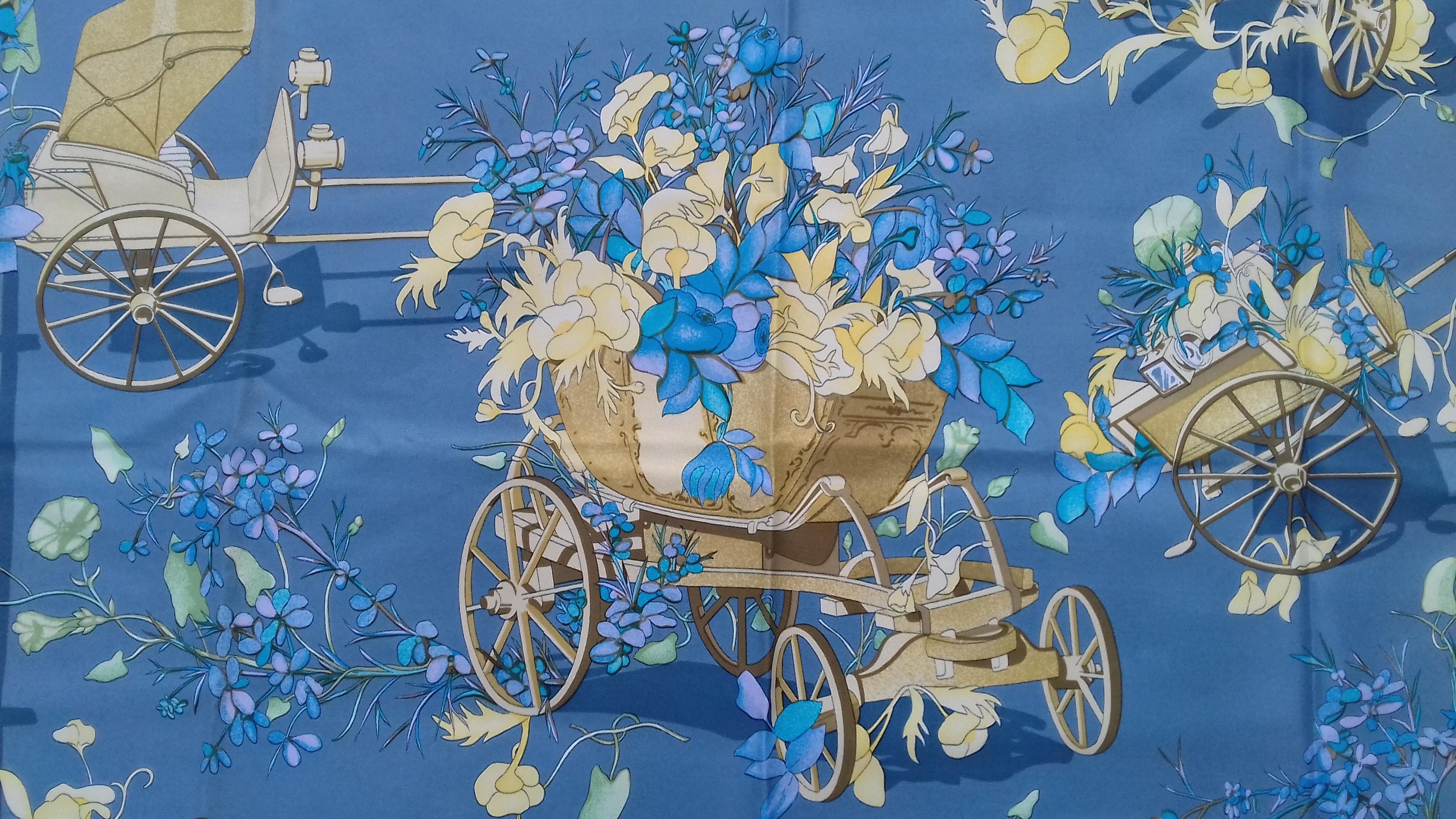 silk scarf blue