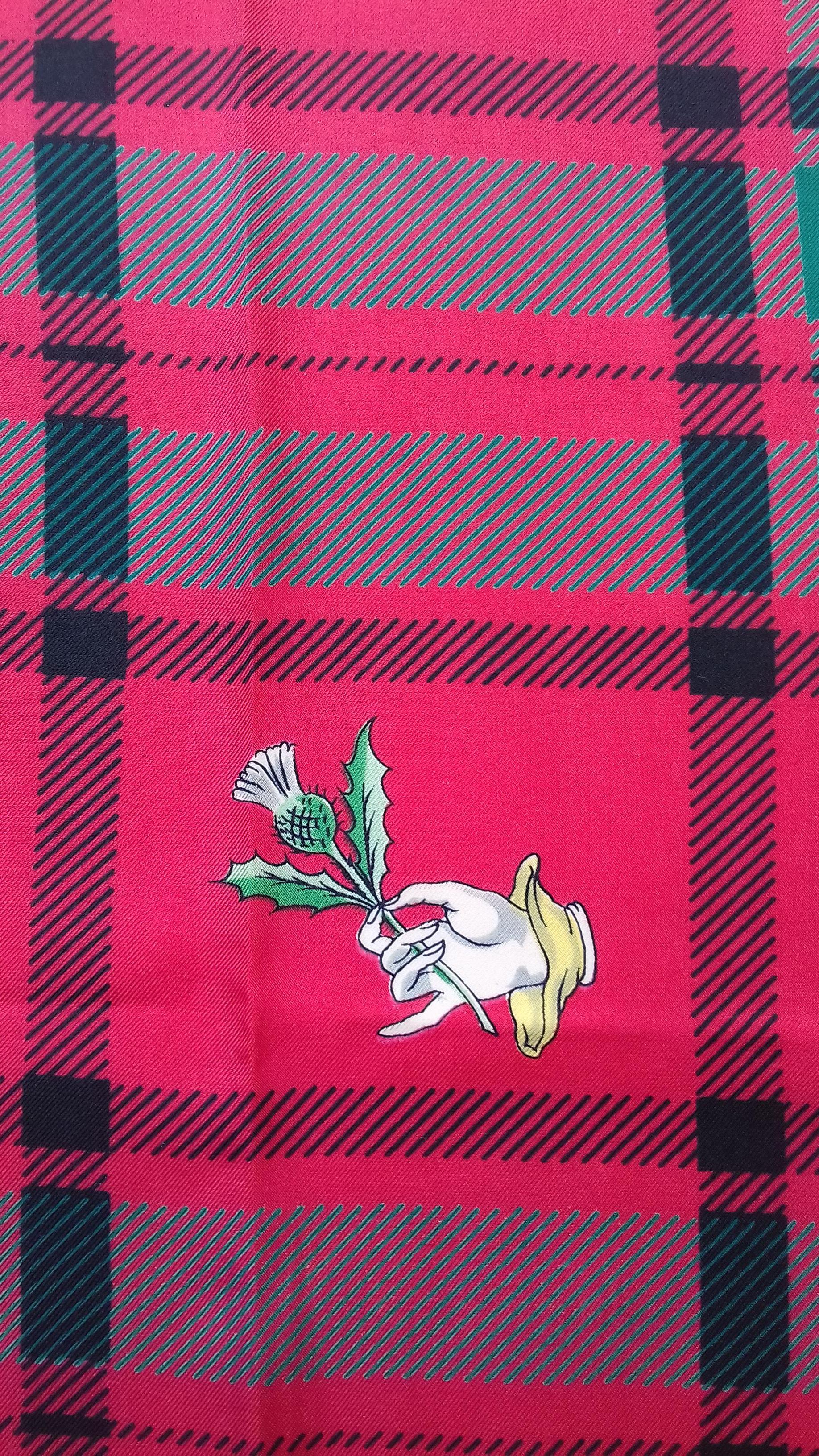 Hermès Vintage Silk Scarf BAG-PIPE Cornemuse United Kingdom Grygkar 1951 RARE 1