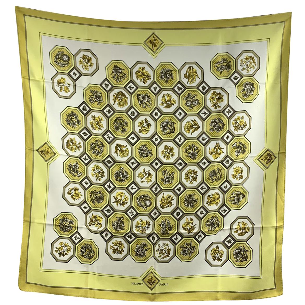 Hermes Vintage Silk Scarf Carrelages 1968 Maurice Tranchant