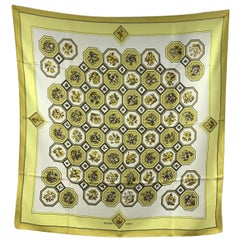 Hermes Vintage Silk Scarf Carrelages 1968 Maurice Tranchant