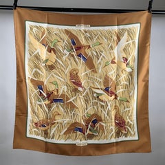 Hermes Vintage Silk Scarf Cols Verts 1973 Christiane Vauzelles