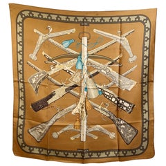 Hermes Vintage Silk Scarf Diane 1972 Henry De Linares with Defects