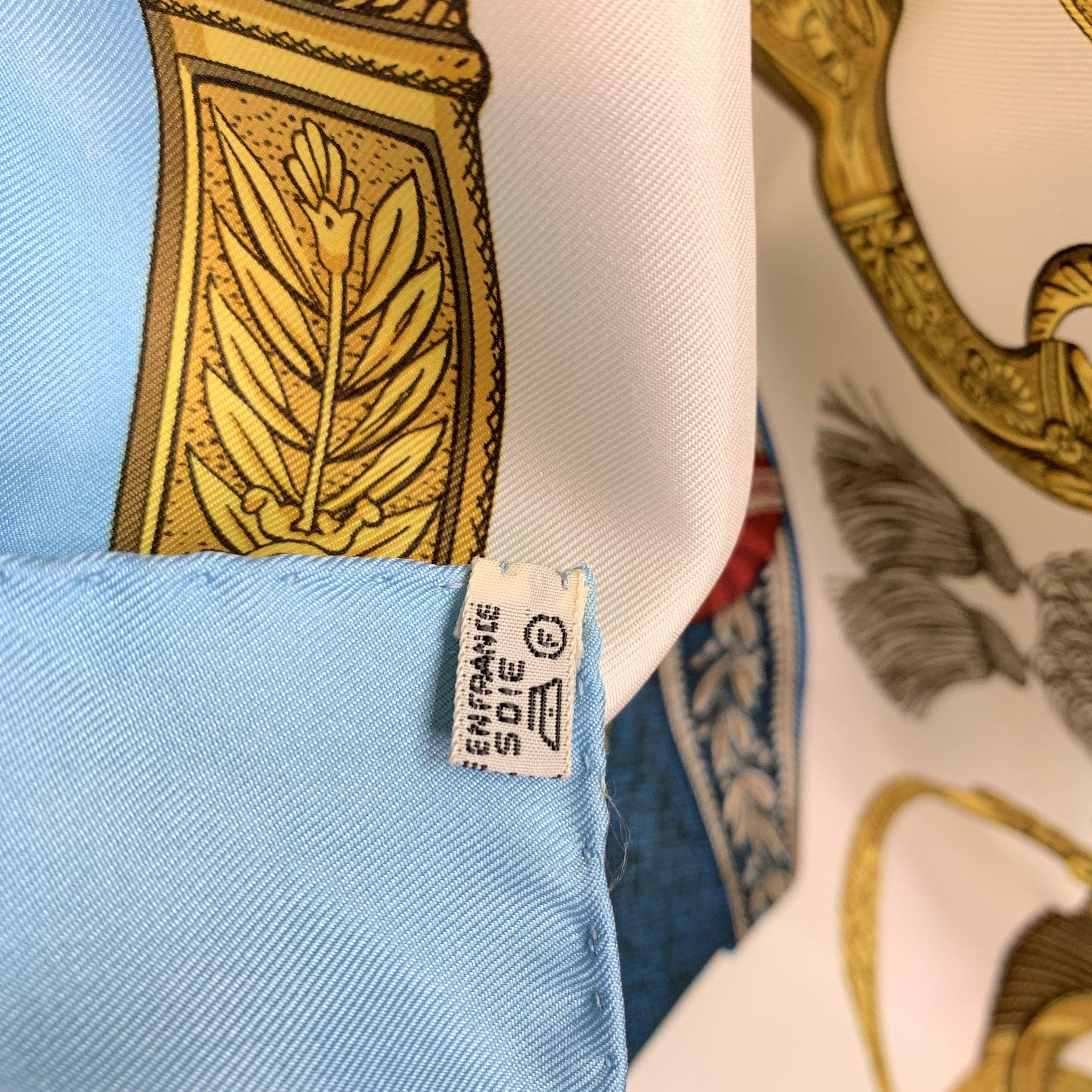Hermes Vintage Seidenschal Grand Uniforme 1985 Joachim Metz im Zustand „Hervorragend“ im Angebot in Rome, Rome
