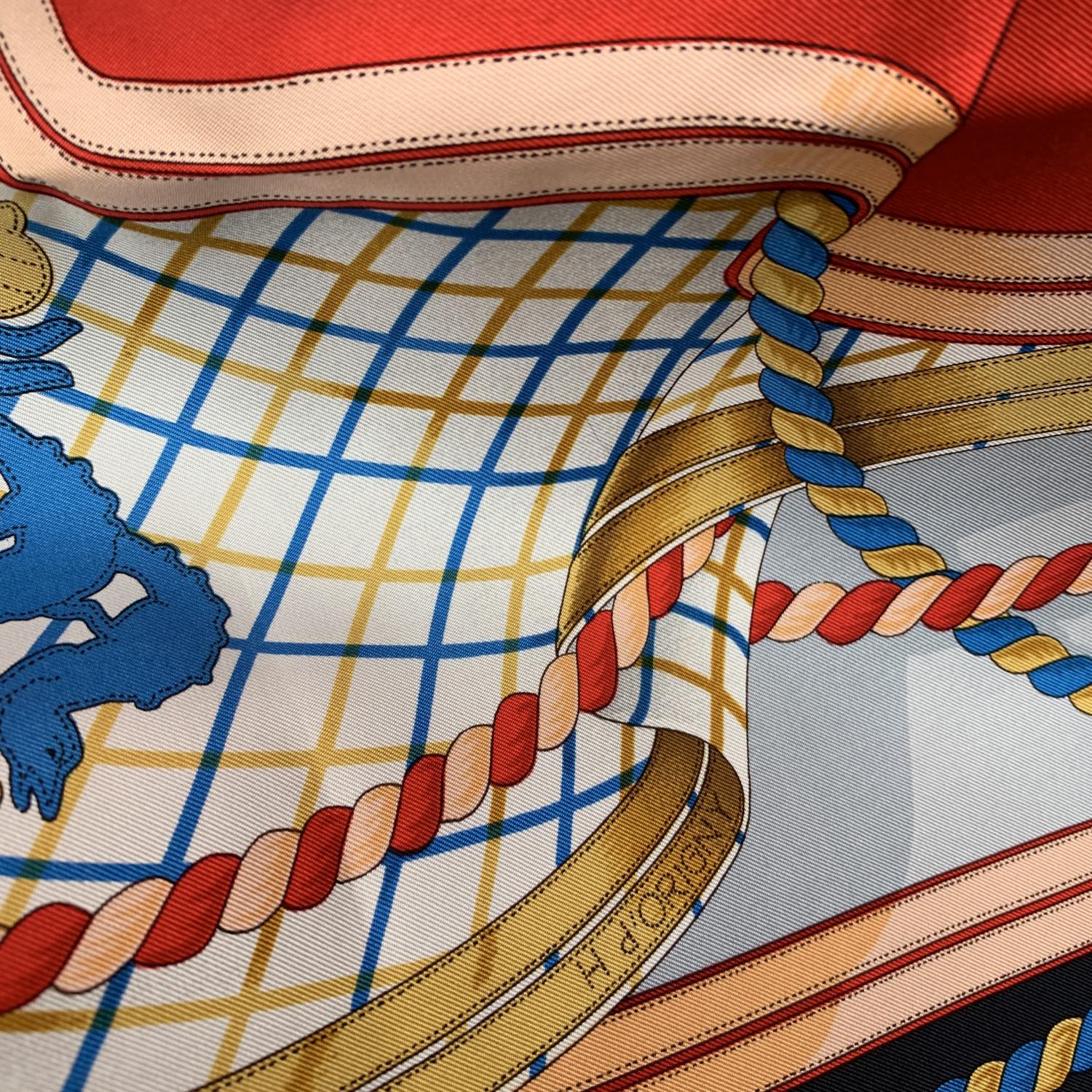 Hermes Vintage Silk Scarf Grande Tenue 1993 Henry D'Origny 1