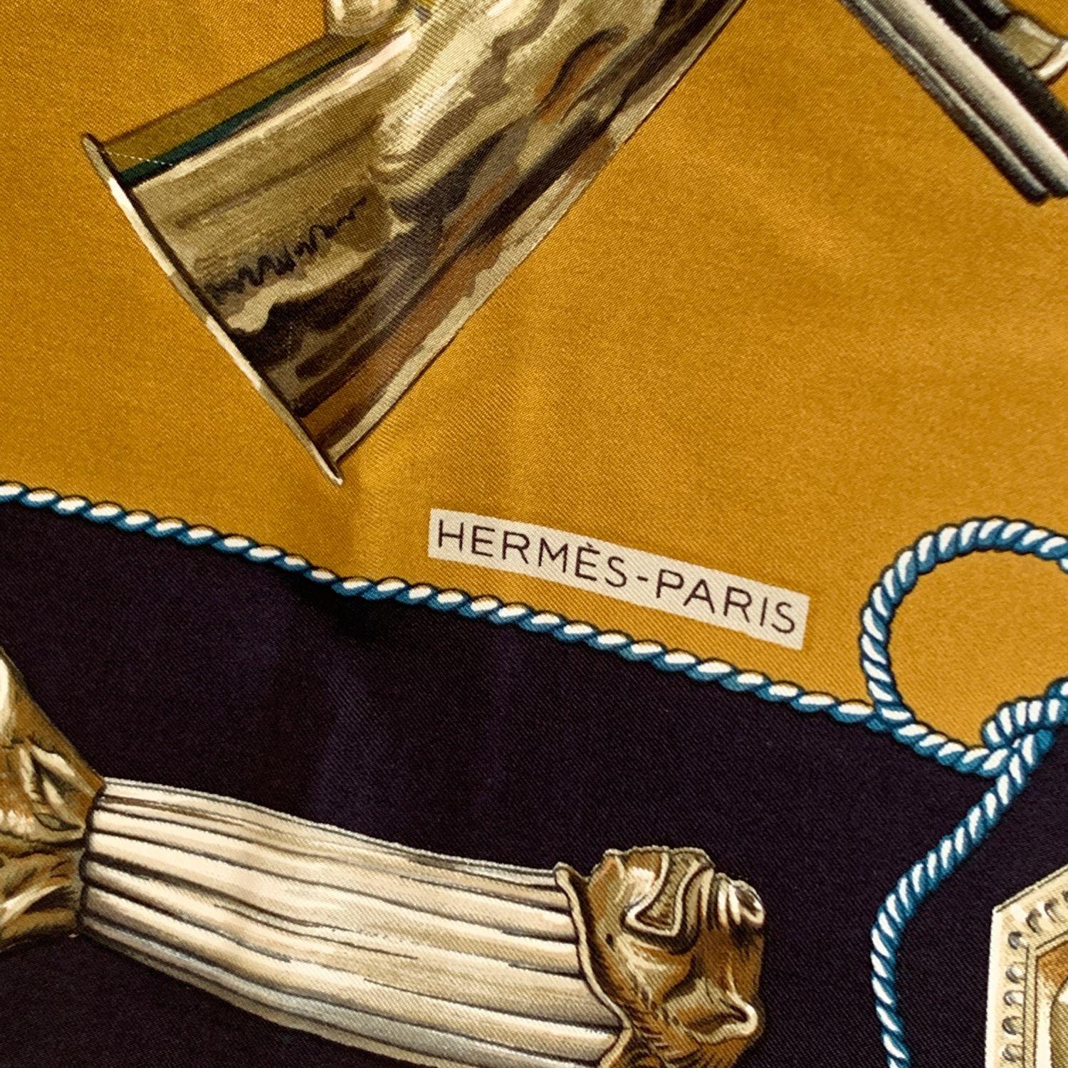 Hermes Vintage Silk Scarf Le Renard 1967 Henri De Linares 1