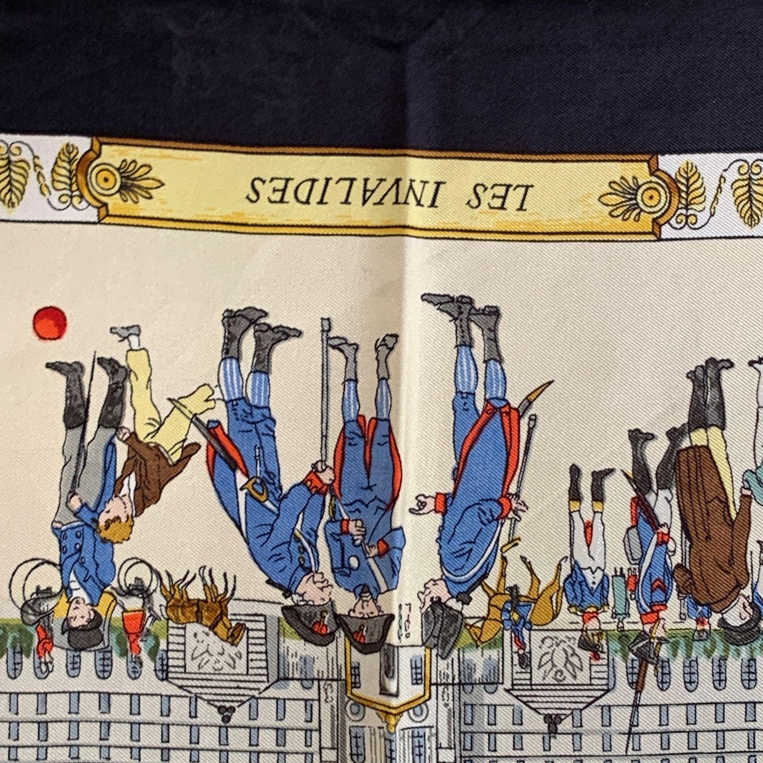 Women's Hermes Vintage Silk Scarf Les Promenades De Paris 1962 Ledoux