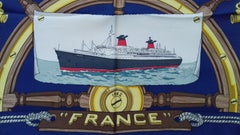 Hermès Vintage Silk Scarf Liner FRANCE 1962 Christiane Vauzelles 1965 2A