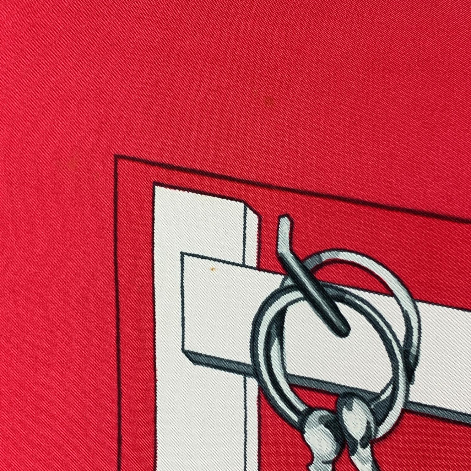 Women's Hermes Vintage Silk Scarf Mors et Filets 1966 Francoise Heron
