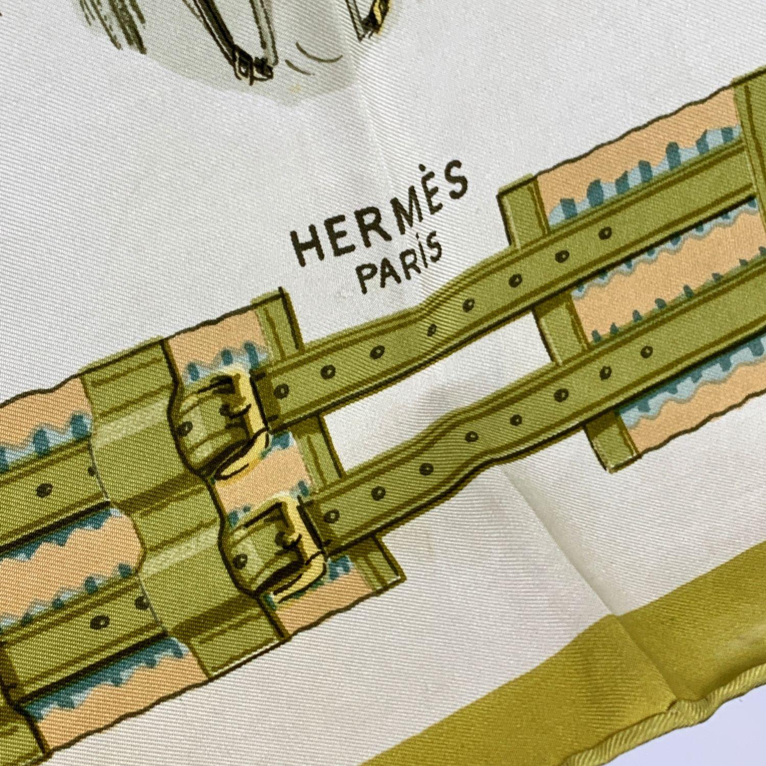 Women's Hermes Vintage Silk Scarf Panache et Fantasie 1959 Hugo Grygkar