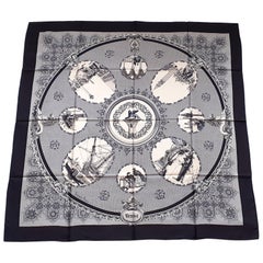 Hermès Vintage Silk Scarf Venise Venezia Italia Philippe Ledoux 1970 Rare