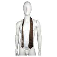 Hermès Vintage Silk Tie with Drum Motif, France, 1990s