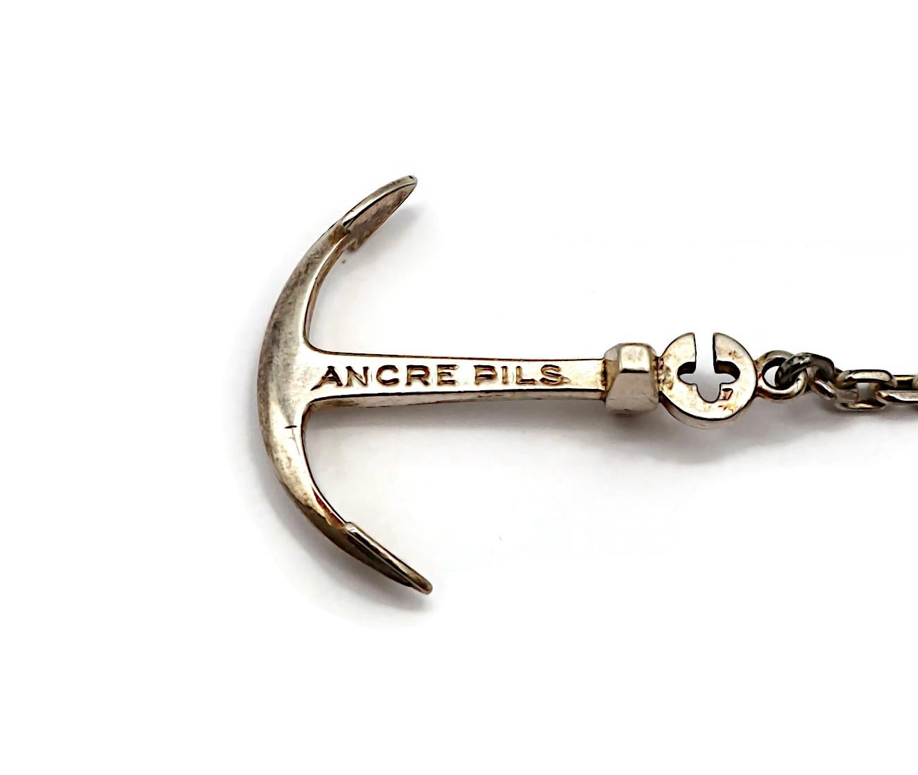 Silber Anker Nautische Boots-Schlüsselkette von Hermès im Angebot 1