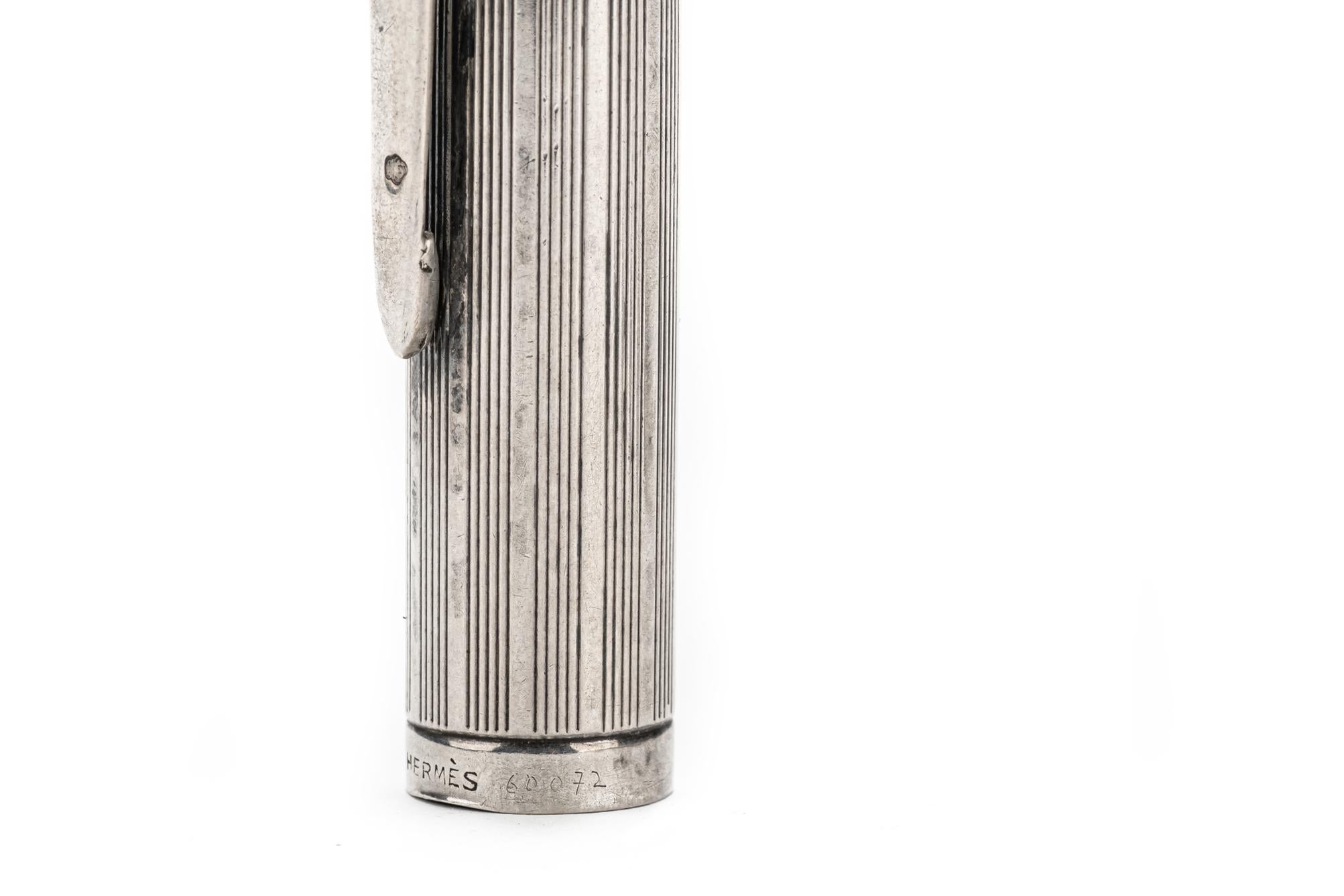 Hermes Vintage Silber Kugelschreiber Damen