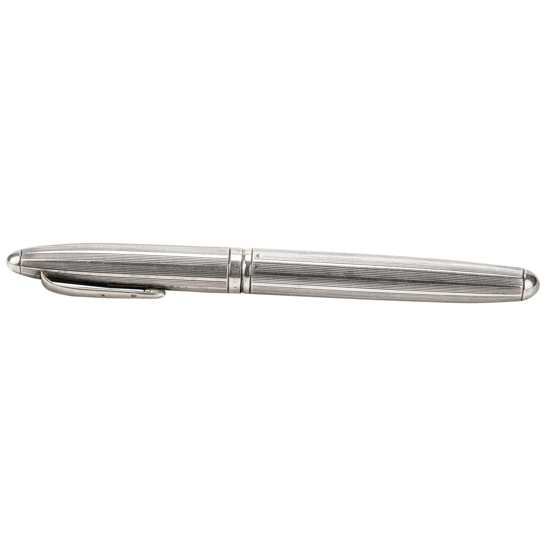 Hermes Vintage Silver Ball Point Pen at 1stDibs