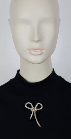 Hermès Vintage Silver Knot Brooch, Twisted Rope Design, 800/1000 Silver