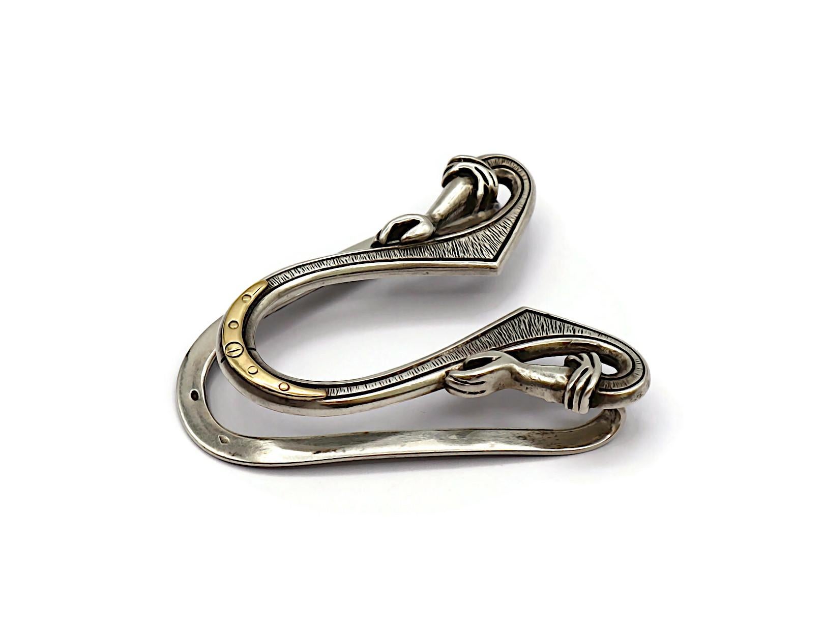 Beige HERMES Vintage Silver Money Clip
