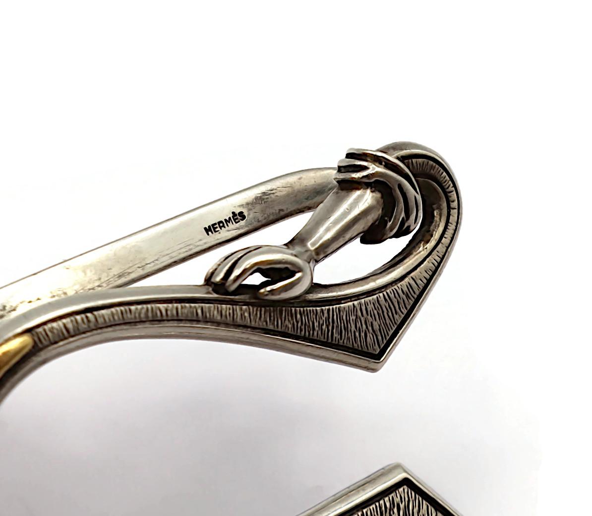 HERMES Vintage Silver Money Clip 2
