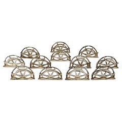 HERMES Vintage Silver Nautical Place-Card or Menu Holders Set