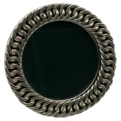 HERMES Vintage Silver Plate Chain Link Photograph Frame