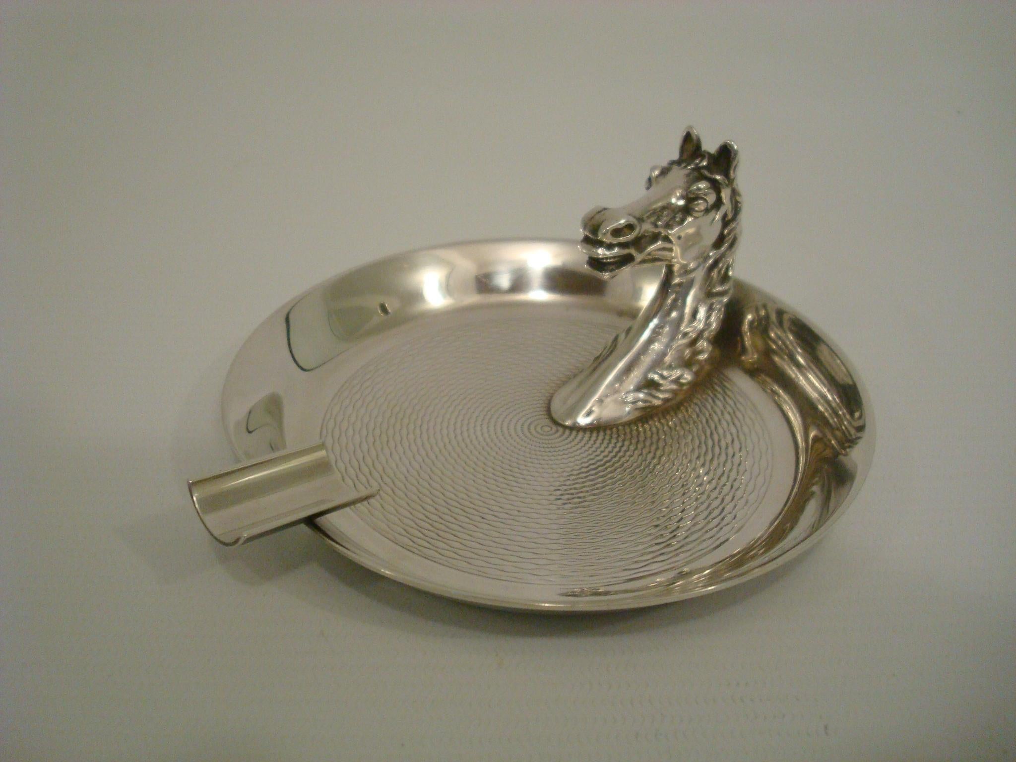 vintage silver ashtray