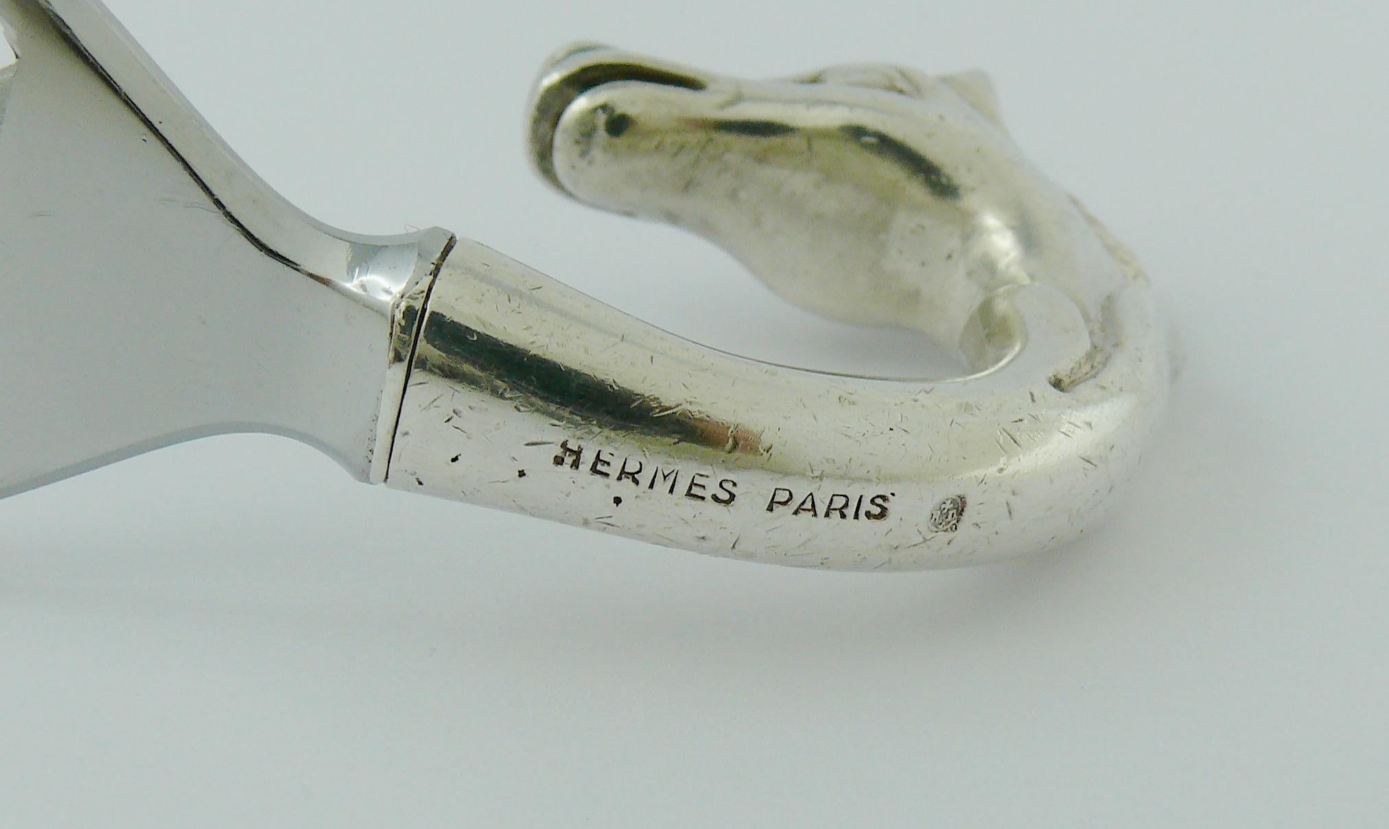 Hermes Vintage Silver Plated Horse Head Equestrian Bottle Opener 1