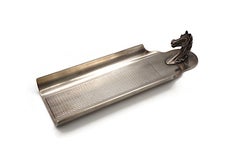 HERMES Vintage Silver Plated Horse Head Equestrian Desk Tray