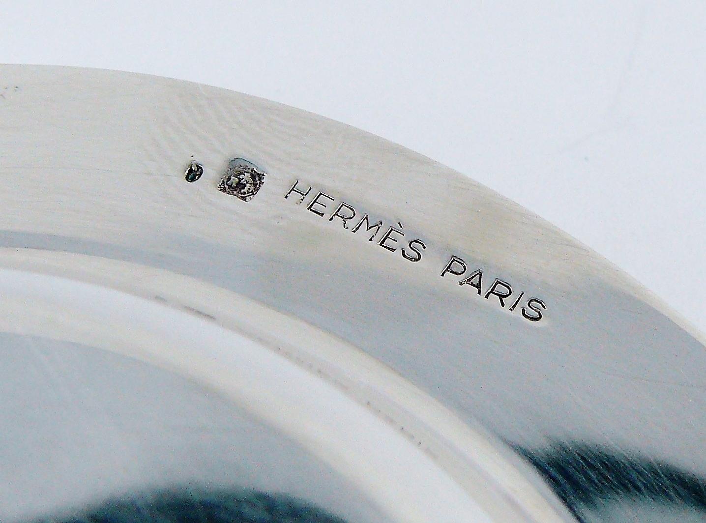 Hermes Vintage Silver Plated Horseshoe Dish 3
