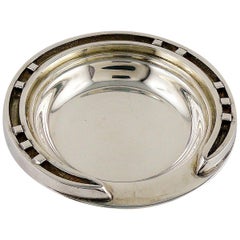 Hermes Vintage Silver Plated Horseshoe Dish