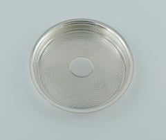 Hermès Vintage Massiv Silber Guilloche Individueller Aschenbecher