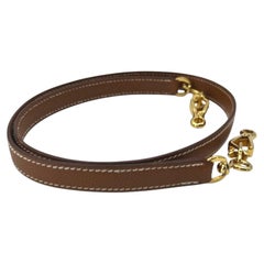 Hermes Vintage Tan Leather Shoulder Strap for Kelly Bag 33 cm
