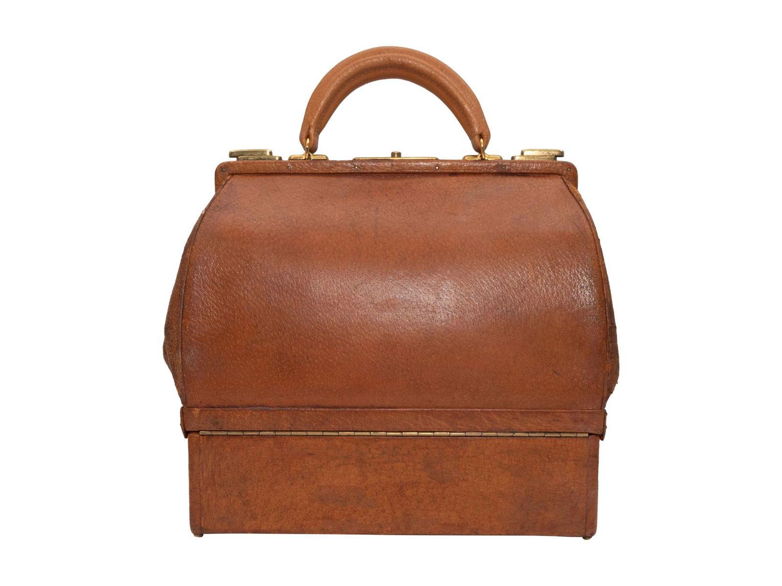 Hermes Vintage Tan Rare Sac Malette Bag 1