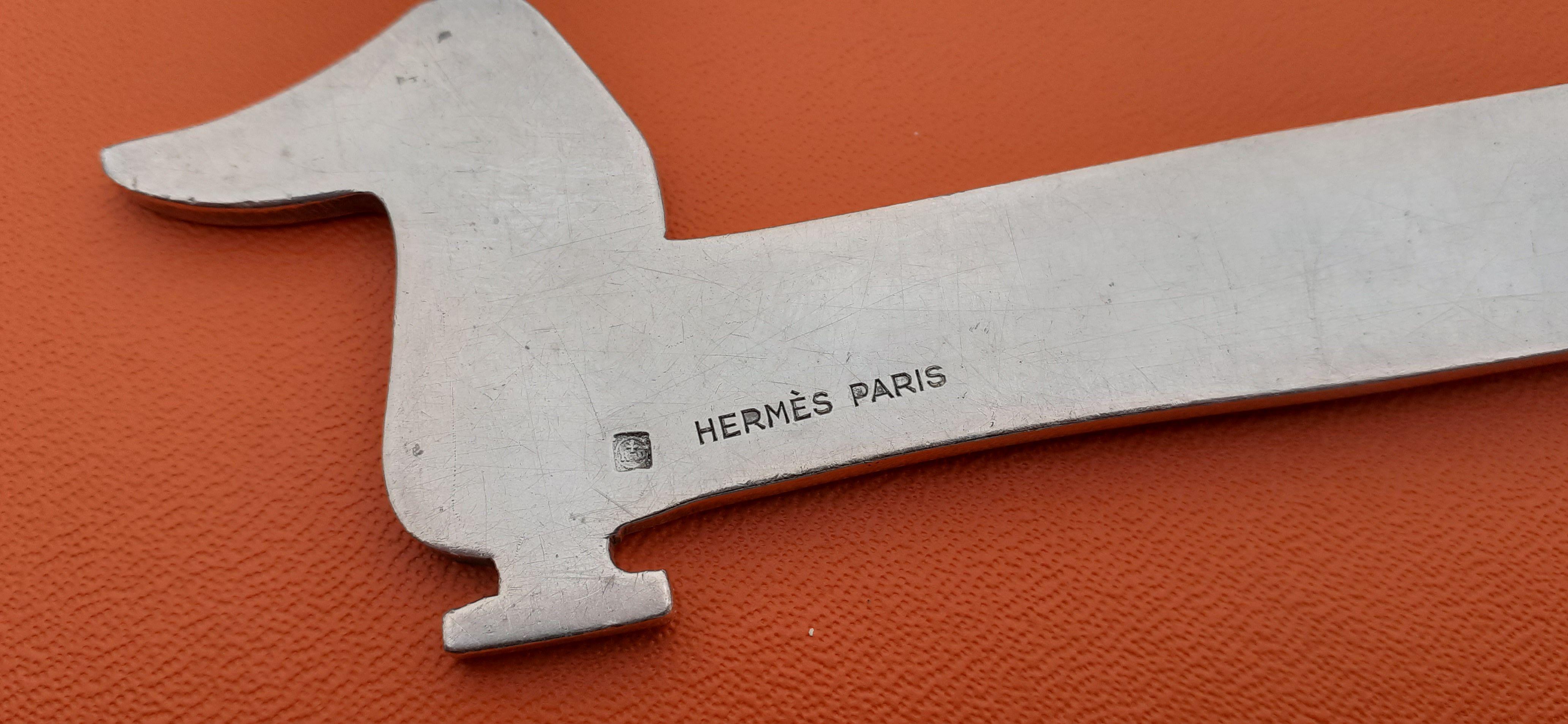 Hermès Vintage Teckel Dachshund Dog Shaped Letter Opener by Ravinet d'Enfert  For Sale 6