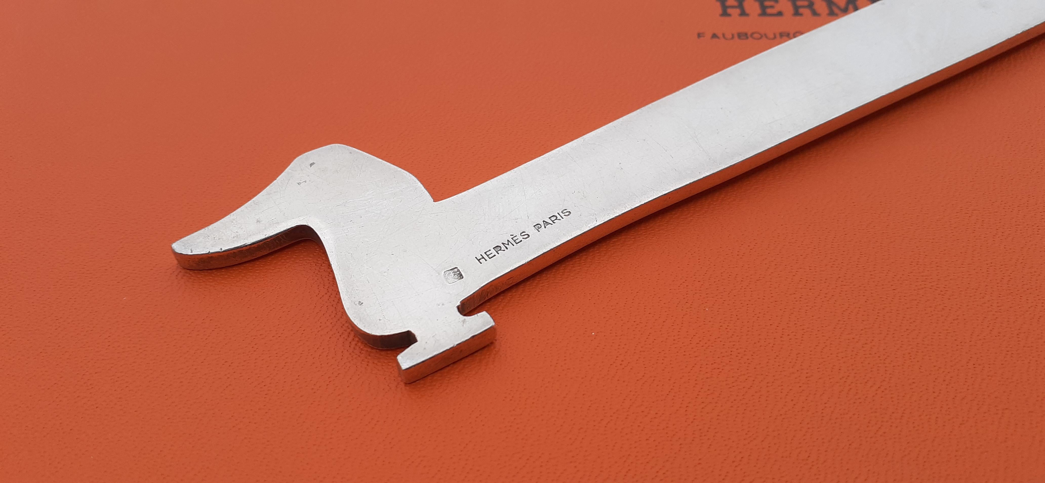 Hermès Vintage Teckel Dachshund Dog Shaped Letter Opener by Ravinet d'Enfert  For Sale 7