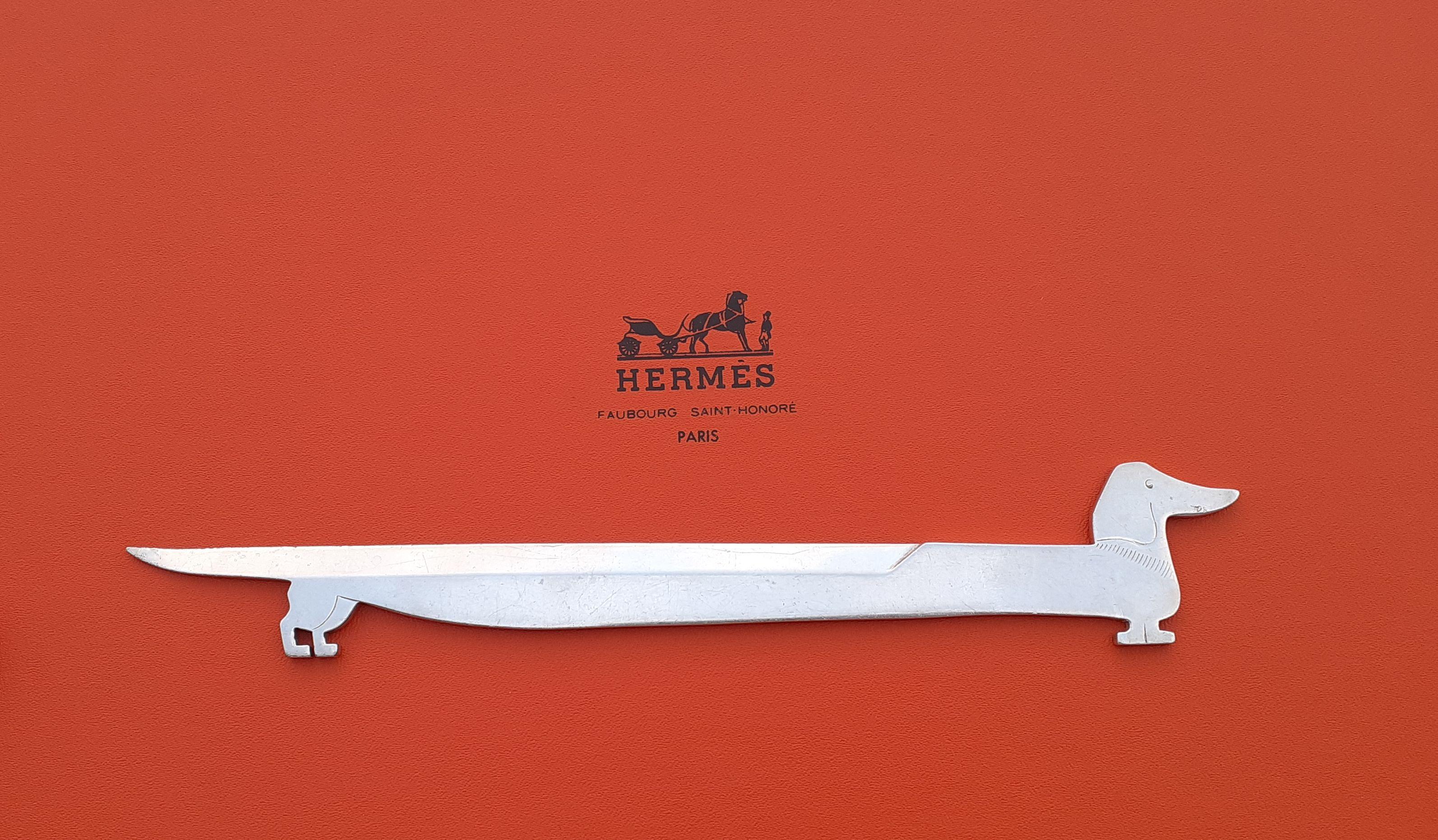 Hermès Vintage Teckel Dachshund Dog Shaped Letter Opener by Ravinet d'Enfert  For Sale 9