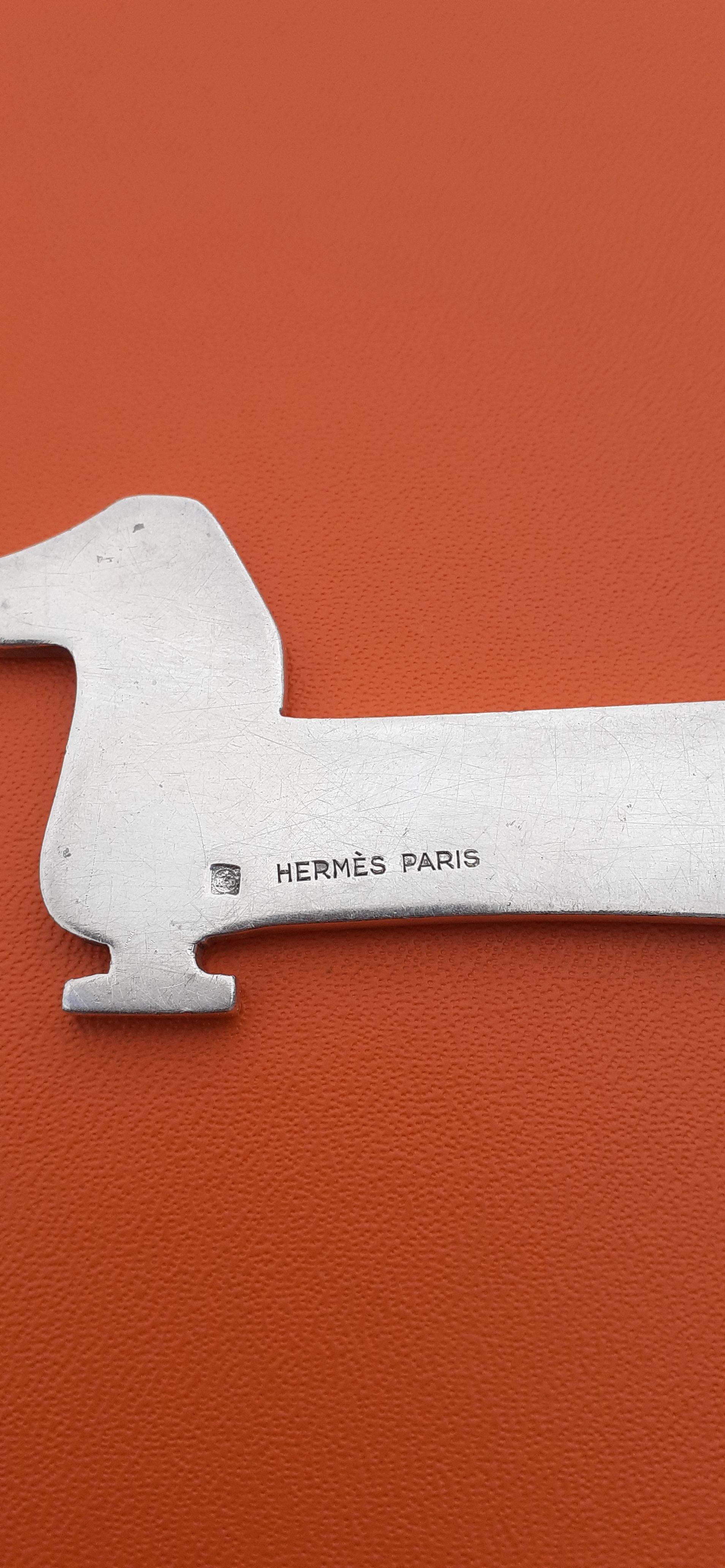 Hermès Vintage Teckel Dachshund Dog Shaped Letter Opener by Ravinet d'Enfert  For Sale 4