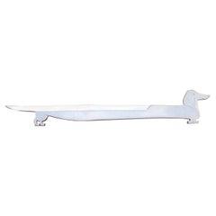 Hermès Vintage Teckel Dachshund Dog Shaped Letter Opener by Ravinet d'Enfert
