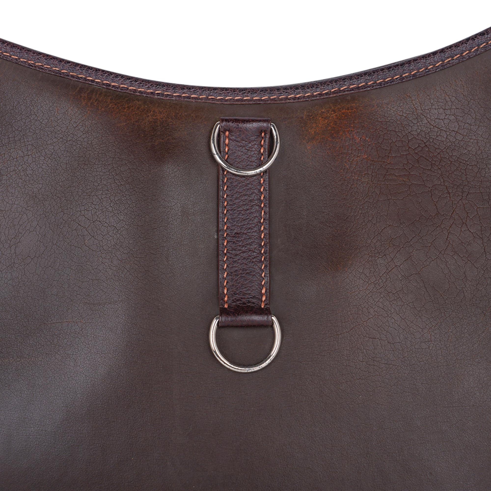 Sac à finitions vintage Hermès rare Amazonia/Cuir 35 très chic Pour femmes en vente