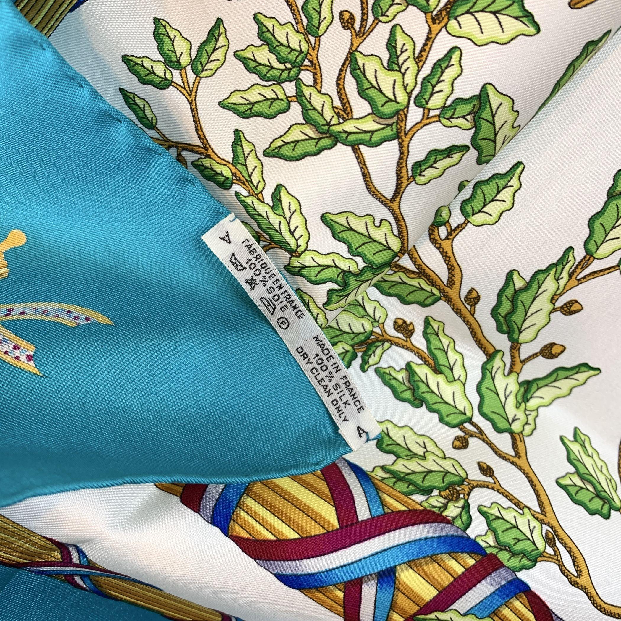 Hermes Vintage Vintage Seide 1789 Liberte Egalite Fraternite Schal Metz Damen