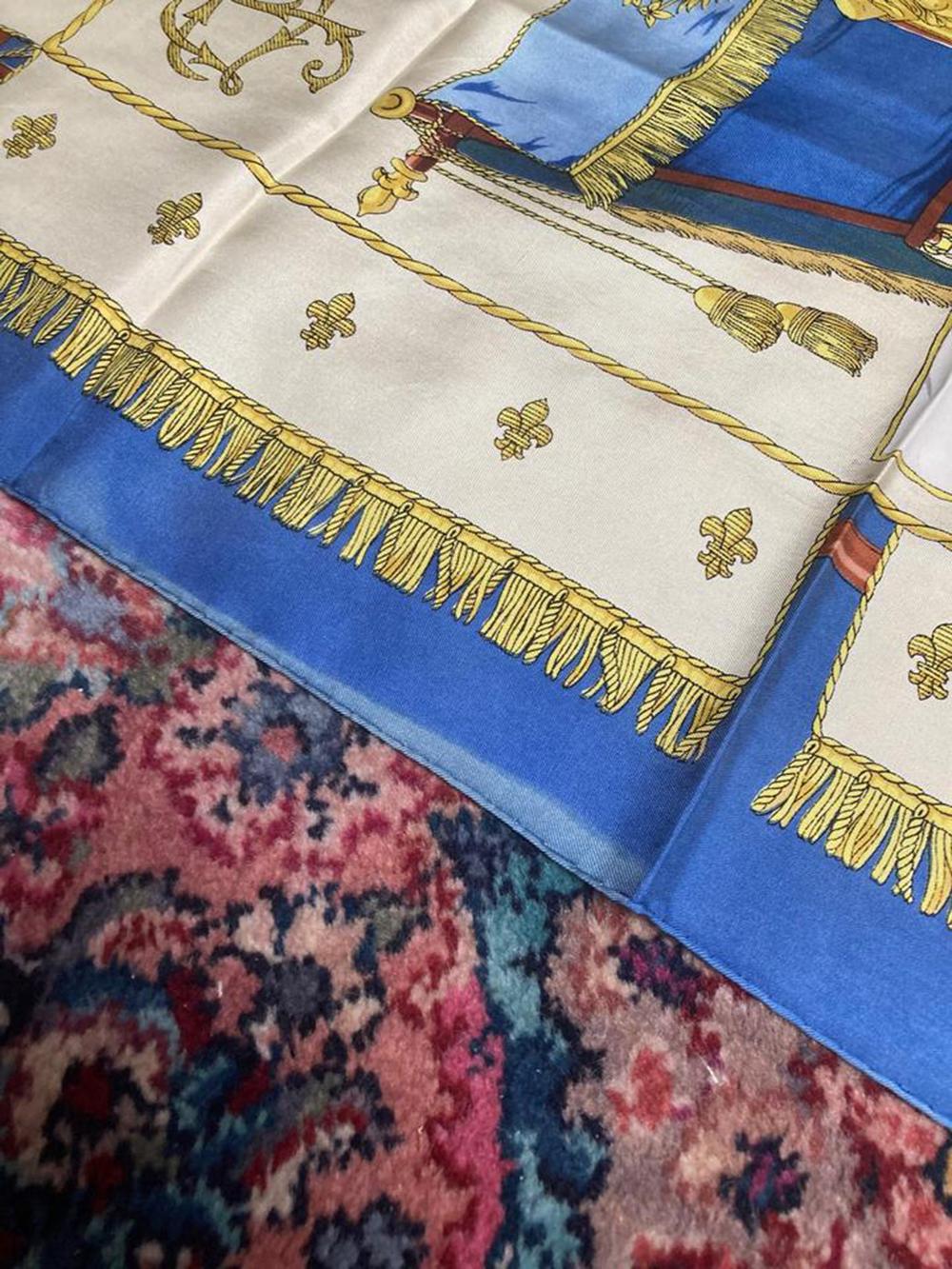 foulard hermes vue du carrosse de la galere la reale