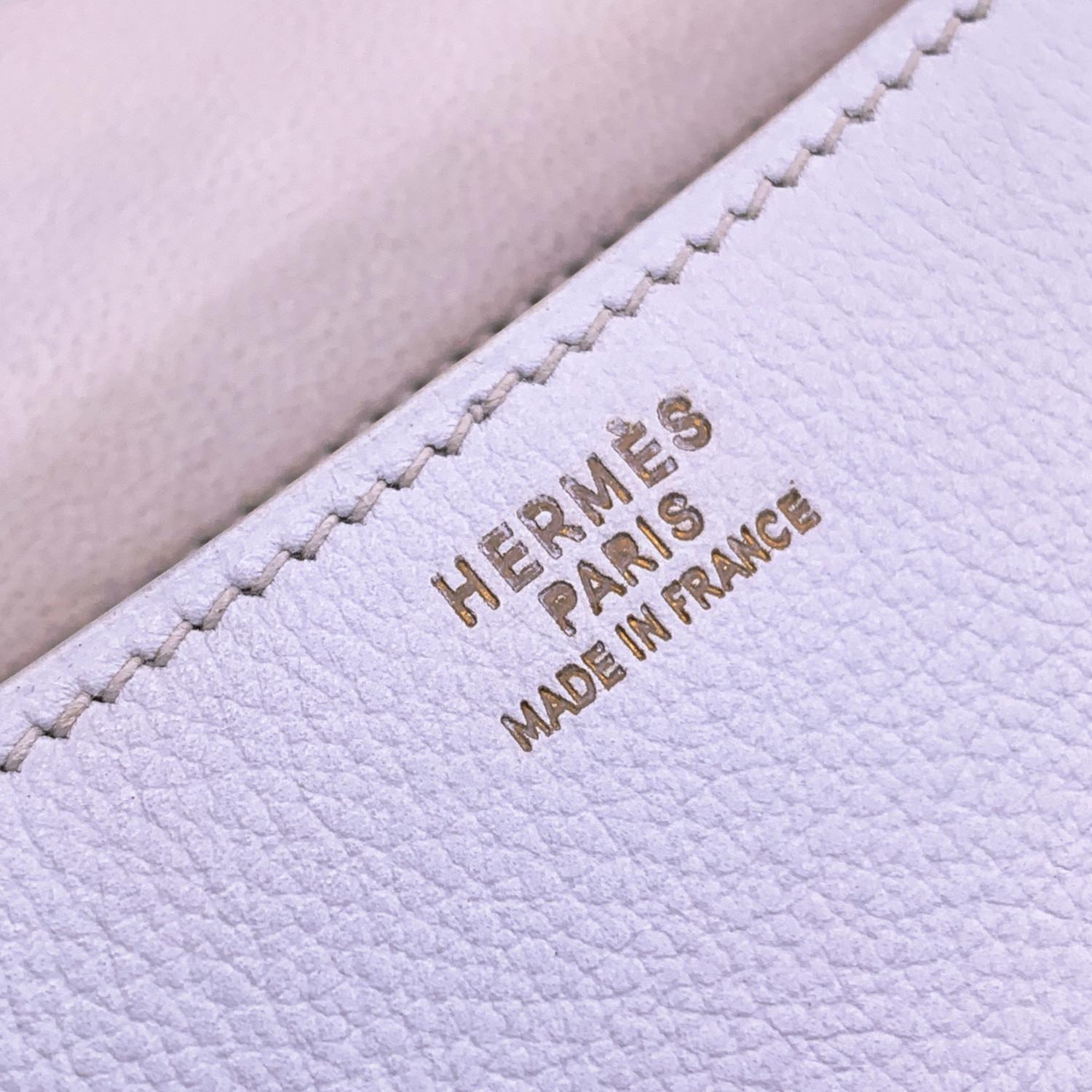 Hermes Vintage White Leather Constance Flap Shoulder Bag In Excellent Condition In Rome, Rome